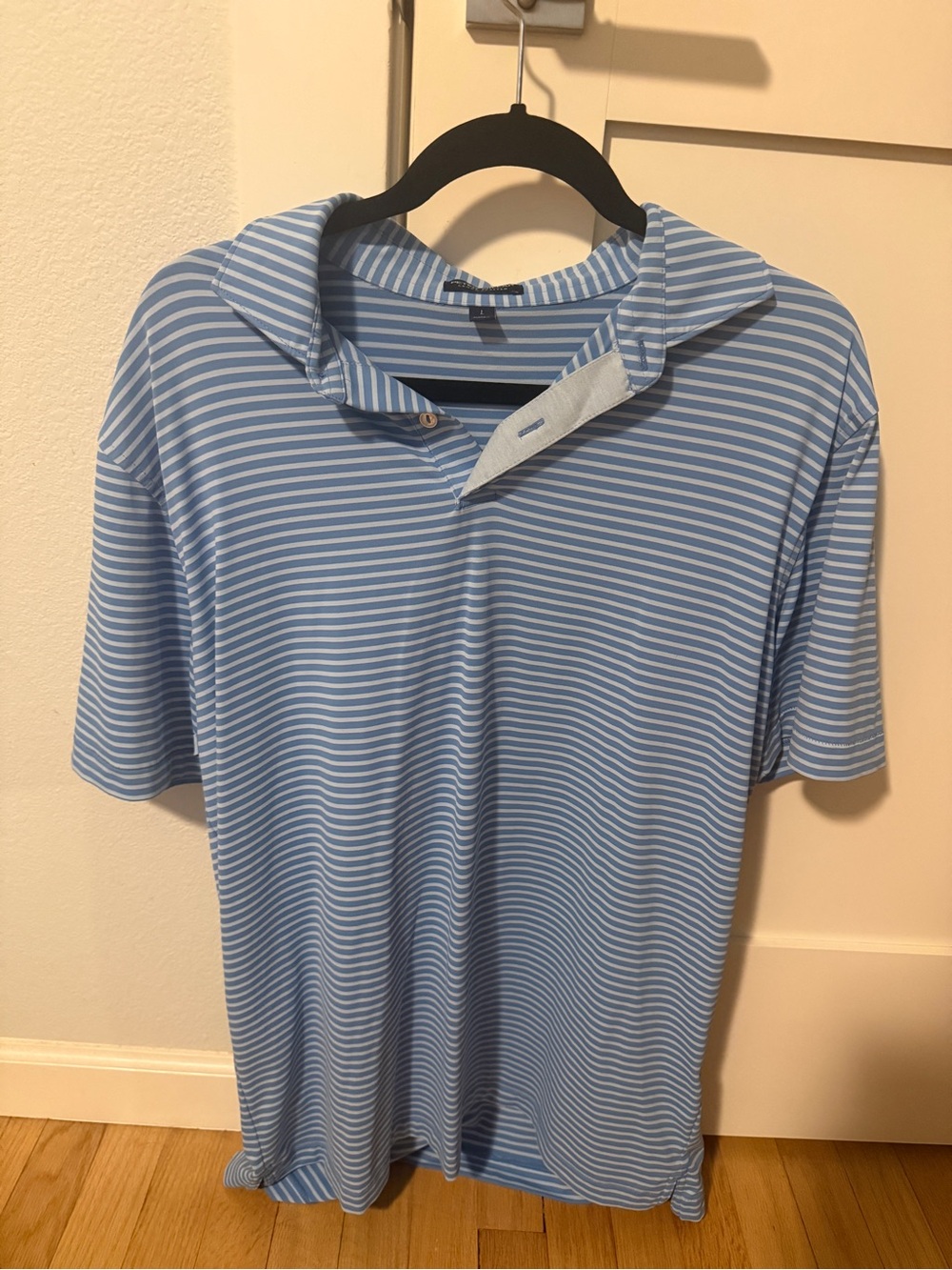 Peter Millar Polo Light Blue Striped